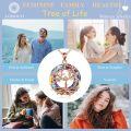 wholesale 925 Sterling Silver White Gold Plated 20mm Austrian Volcano Crystal Tree of Life Pendant Necklace for Women-0-4