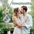 wholesale 925 Sterling Silver Green Moss Agate Pendant Cubic Zirconia Shape Chain Necklace for Women  16-24 Adjustable Length-0-4