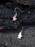 wholesale 925 Sterling Silver Ghost Earrings Wholesale With Top Hat And Bow-0-2