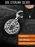 wholesale 925 Sterling Silver Masonic Freemason Photo Locket Pendant Necklaces for Men Memory Keepsake Gift-0-4