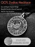 wholesale 925 Sterling Silver Cancer Zodiac Sign Necklace for Men - Astrology s-0-3