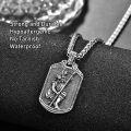 wholesale 925 Sterling Silver Saint Christopher and Saint Michael Pendant Chain Set for Men & Women Catholic Religious -0-1