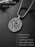 wholesale 925 Sterling Silver Greek God Amulet Pendant Necklace  with 24 Rolo Chain-0-4