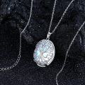 wholesale 925 Sterling Silver Blue Moonstone Tree of Life Pendant Necklace with Chain-0-3