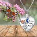 wholesale 925 Sterling Silver Heart Cremation Jewelry Pendant Forever in My Heart Keepsake Memorial Necklace w/Funnel Fillers-0-5
