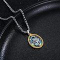wholesale 925 Sterling Silver Abalone Shell Eye Of Horus Ankhs Pendant Necklace Ancient Egypt s for Women Men-0-5