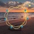 wholesale 14k Gold Anklet With Turquoise Beaded Double Chain For Women-0-5