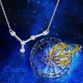 wholesale 925 Sterling Silver Austrian Crystals Zodiac Sign Pendant Necklace - 12 Constellations Astrology s for Her-0-4