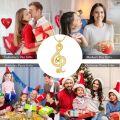 wholesale Gold 925 Sterling Silver Snake Treble Clef Music Note Pendant Necklace for Women and Men Gifts-0-5