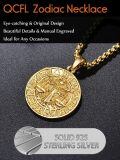 wholesale 925 Sterling Silver Libra Zodiac Sign Necklace for Men - Constellation s-0-4