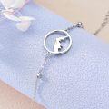 wholesale 925 Sterling Silver Mountain Charm Bracelet Gift for Women Girls Sis-0-3