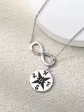TOUPOP Sterling Silver & Stone Necklace Pendant Gift for Women-0-3