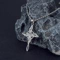 wholesale 925 Sterling Silver Celtic Knot Star Pendant Necklaces for Men & Women-0-2