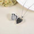 wholesale 925 Sterling Silver Butterfly Heart Photo Frame Pendant Necklace for Women-0-2