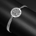 wholesale 925 Sterling Silver Saint Christopher Prayer Bracelet With Chain Detail-0-1