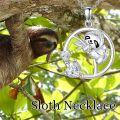 wholesale 925 Sterling Silver Sloth & Heart Charm Pendant Necklace - Gifts for Her-0-1