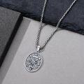 wholesale 925 Sterling Silver Compass Necklace with Arrow Pendant - Graduation Gift for Him & Her -0-5