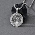 wholesale S925 Sterling Silver Medusa Pendant Necklace with High-Quality Carving, 22.2mm, Adjustable 22+2 Chain, Greek Mythology Jewelry Gift for Women & Men-0-3