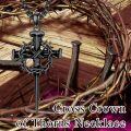 wholesale 925 Sterling Silver Crown of Thorns and Nails Cross Necklace Religious Gifts for Men Women-0-9