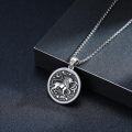 wholesale 925 Sterling Silver Leo Lion Constellation Zodiac Pendant Necklace for Men Women Gifts-0-1
