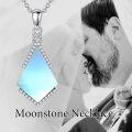 wholesale 925 Sterling Silver Cubic Zirconia Accent Triangle Pendant with Lapis Lazuli and Blue Stone Elements Necklaces-0-8