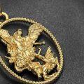 wholesale 14K Gold Angel Warrior Pendant Necklace with Chain-0-4