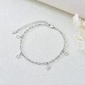 wholesale 14K Gold 925 Star Charm Anklet for Women - Minimalist Chain Foot Jewelry-0-2