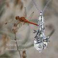 wholesale 925 Sterling Silver Crystal Dragonfly Cremation Keepsake Pendant Necklace for Ashes Memory Jewelry-0-5