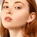 wholesale Sterling Silver Cross Leverback Dangle Drop Earrings for Women Men-0-17