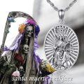 wholesale 925 Sterling Silver Satan's Goat Pendant with Owl and Scale for Men-0-5