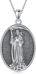 wholesale 925 Sterling Silver Religious Jewelry Saint Raphael Medal Pendant Protection Gift for Men & Women-0-0
