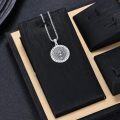 wholesale 925 Sterling Silver Wolf Head Rune Amulet Pendant Necklace  for Men & Women-0-4