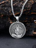 wholesale 925 Sterling Silver St Jude Thaddeus Pendant Cross Hopeless Causes Patron Saint Medal Necklaces Gifts for Men & Women-0-4