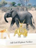 TOUPOP 14K Gold & Stone Animal Necklaces for Women-0-4