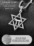 wholesale 925 Sterling Silver Star of David Hebrew Name Pendant Necklace s for Men Women Boys Girls Kids Adults Teens-0-3