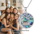 wholesale TOUPOP Christmas Gifts For Mom Mother And Daughter/son Necklace 925 Sterling Silver Family Tree Of Life Jewelry Birthday For Women Wife Grandma -0-2
