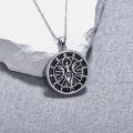wholesale 925 Sterling Silver Black Enamel Tree of Life Pendant Witch's Knot Necklace Wiccan-0-1