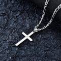 wholesale 925 Sterling Silver Polished Delicate Crucifix Cross Pendant Necklace for Men & Women (Length: 20-24 inches)-0-2