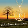 wholesale 14K Gold Tree Of Life Pendant Necklace For Women Fine s-0-5