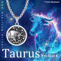 wholesale 925 Sterling Silver Taurus Bull Zodiac Sign Constellation Pendant Necklaces for Men Women Gifts-0-5