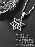 wholesale 925 Sterling Silver Star of David Hebrew Name Pendant Necklace s for Men Women Boys Girls Kids Adults Teens-0-4