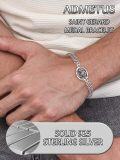 wholesale 925 Sterling Silver Saint Gerard Medal Charm Bracelet with Box Chain for Men Women Boys Girls (Adjustable)-0-3