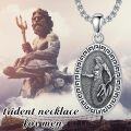 wholesale 925 Sterling Silver Zeus Pendant Ancient Greece Mythology Necklace for Men & Women Gift -0-3