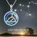 wholesale 925 Sterling Silver Blue Crystal Star Constellation Pendant Necklaces for Women Astrology Gifts-0-4