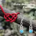 TOUPOP Sterling Silver Turquoise Dangle Teardrop Bohemian Drop Earrings-0-4