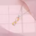 wholesale 925 Sterling Silver Gold Plated Daisy Flower Infinity Love Knot Pendant Necklace Wholesale for Women's Gifts-0-3