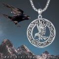 wholesale 925 Sterling Silver Eagle Celtic Knot Pendant Necklace-0-2