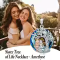 TOUPOP Sterling Silver Crystal Tree Of Life Sister Necklace Gifts For Women-0-1