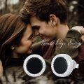 wholesale 925 Sterling Silver Black Onyx Braided Round Stud Earrings Hypoallergenic for Men & Women-0-4