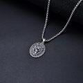 wholesale Lion/wolf/star Of David/eye Of Horus Necklace S925 Sterling Silver Celtic Pendant Men's Jewelry Suitable For Father Boyfriend Christmas Anniversary Birthday Gift -0-5